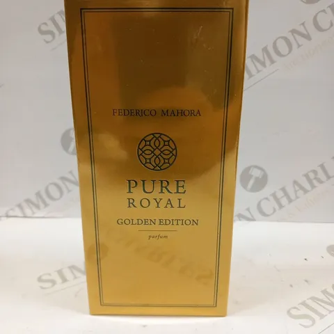 BOXED AND SEALED FEDERICO MAHORA PURE ROYAL GOLDEN EDITION PARFUM 50ML