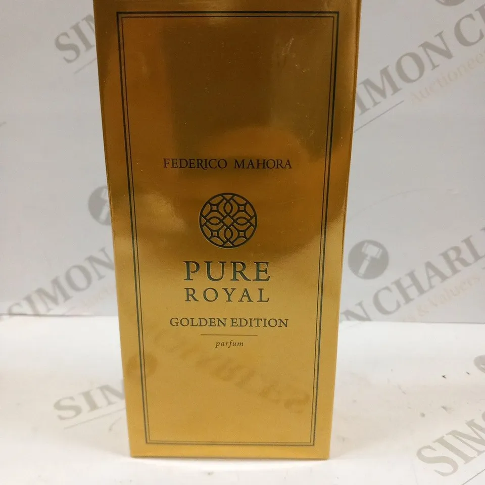 BOXED AND SEALED FEDERICO MAHORA PURE ROYAL GOLDEN EDITION PARFUM 50ML