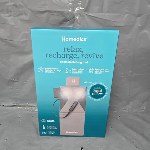 BOXED HOMEDICS RELAX, RECHARGE, REVIVE BACK STRETCHING MAT BM-AC98QVC-EB 