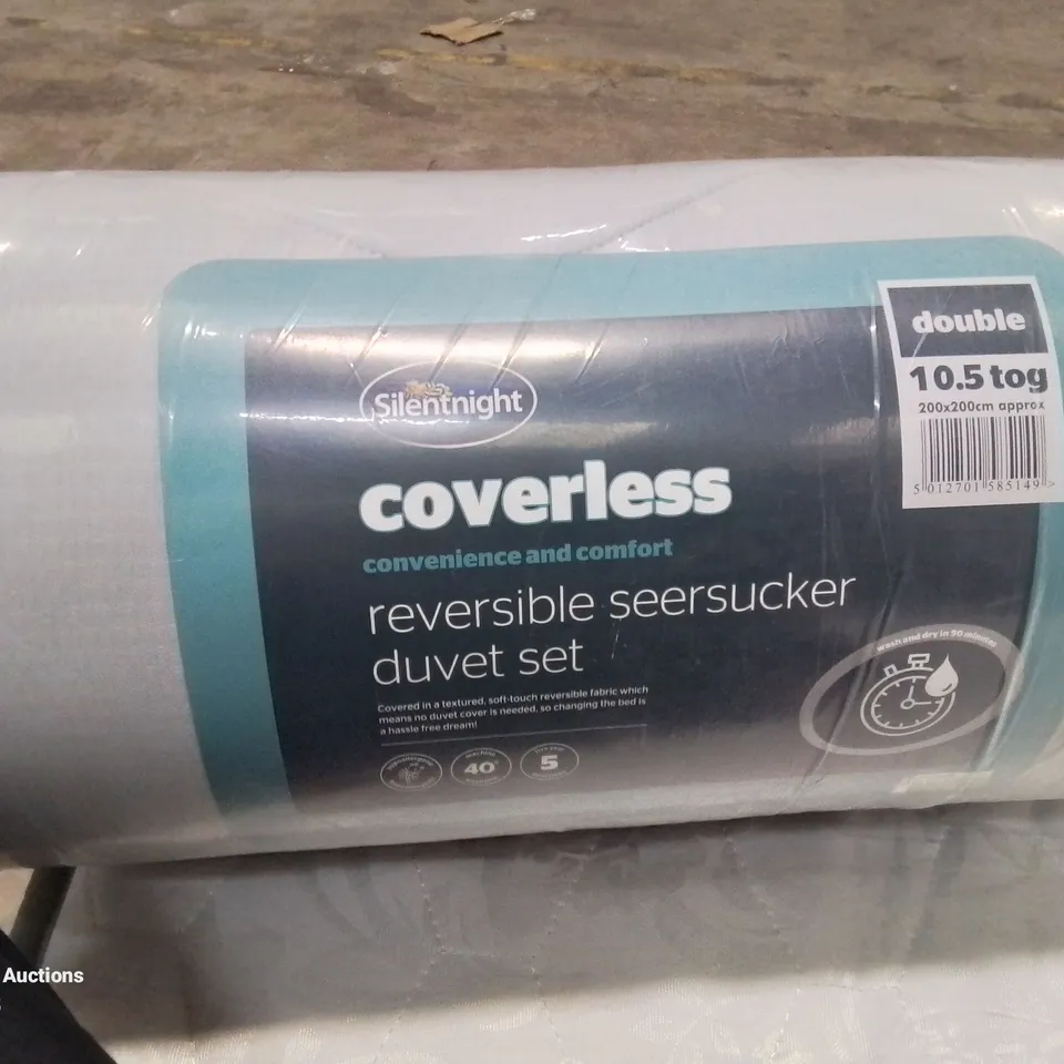 QQUALITY BAGGED SILENTNIGHT SEERSUCKER COVERLESS DUVET 10.5 TOG 