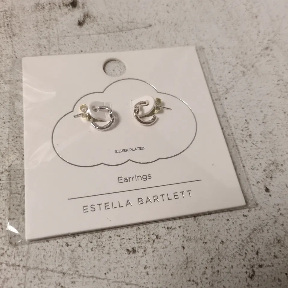 ESTELLA BARTLETT SILVER PLATED EARRINGS