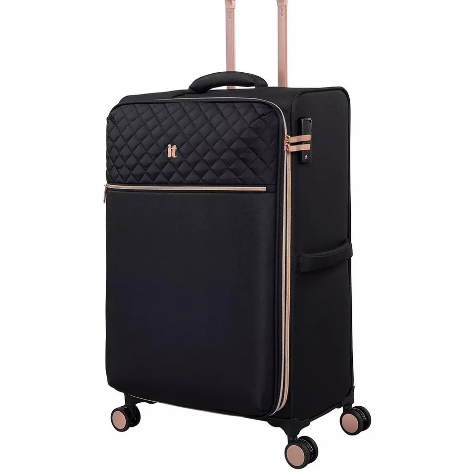 IT LUGGAGE DIVINITY BLACK MEDIUM SUITCASE WITH TSA LOCK 