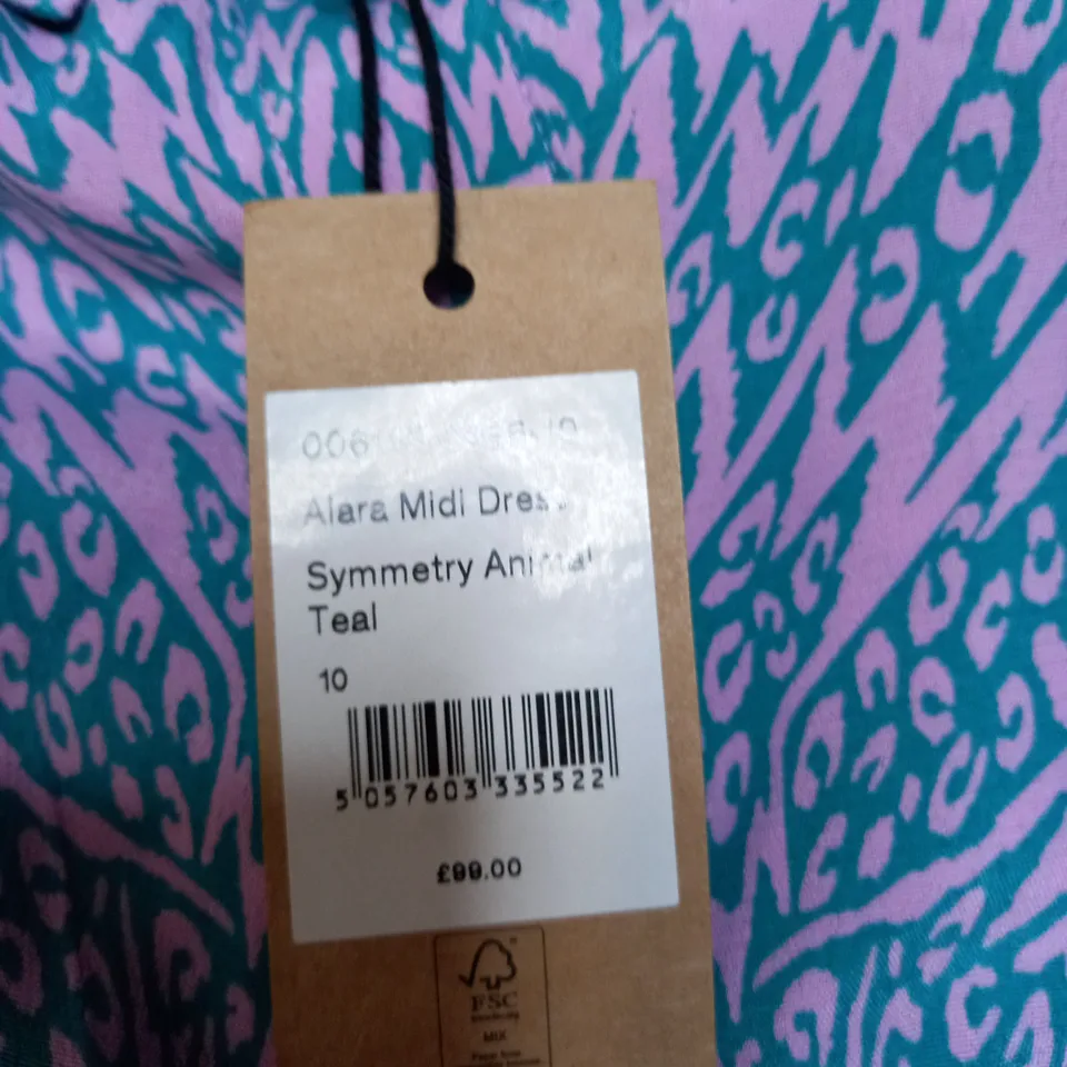 HUSH ALARA MIDI DRESS SIZE 10 