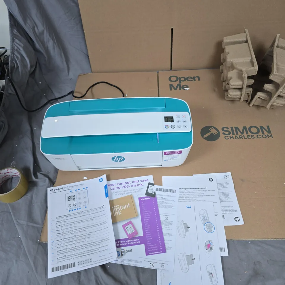 HP DESKJET 3762 ALL-IN-ONE PRINTER – TURQUOISE (WIRELESS, PRINT/SCAN/COPY)