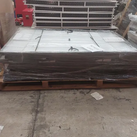 PALLET CONTAINING APPROXIMATELY 14x UNCHECKED BLACK 8 X 4 SOLAR GRID PANELS