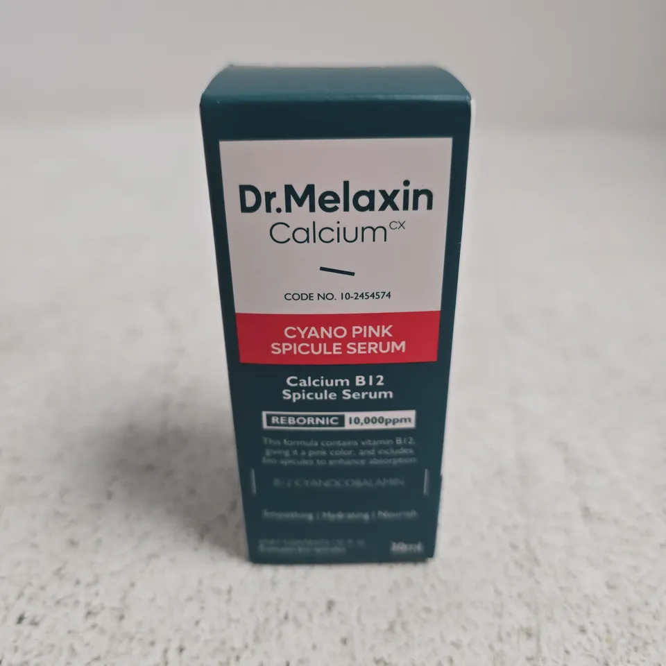 BOXED AND SEALED DR.MELAXIN CALCIUM CYANO PINK SPICULE (30ML)