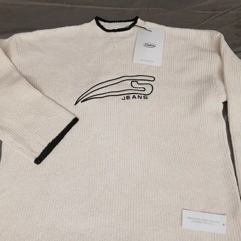 SISTER & SEEKERS TEXTURED KNIT JUMPER IN CREAM - S