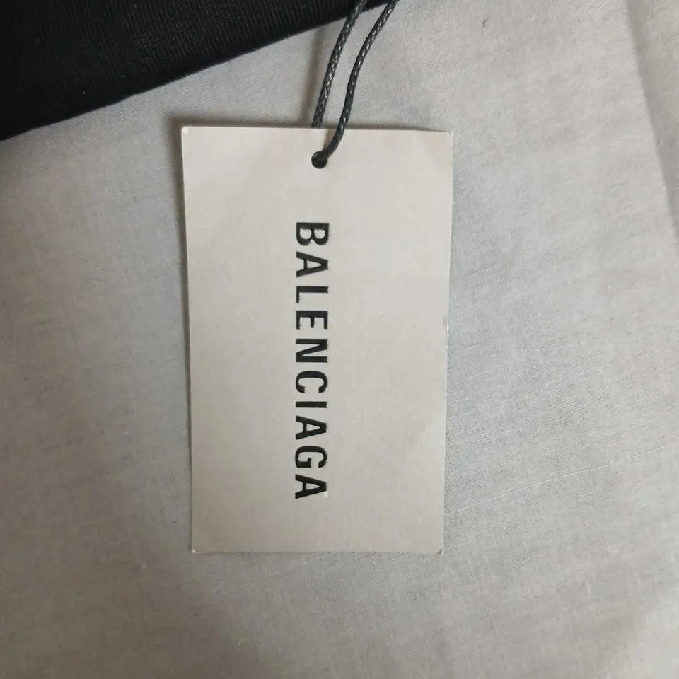BALENCIAGA LOGO T‑SHIRT – BLACK – SIZE S