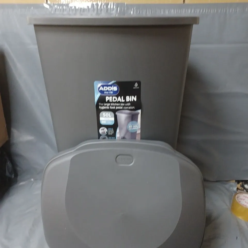 ADDIS 50 LITRE PEDAL BIN RRP £25