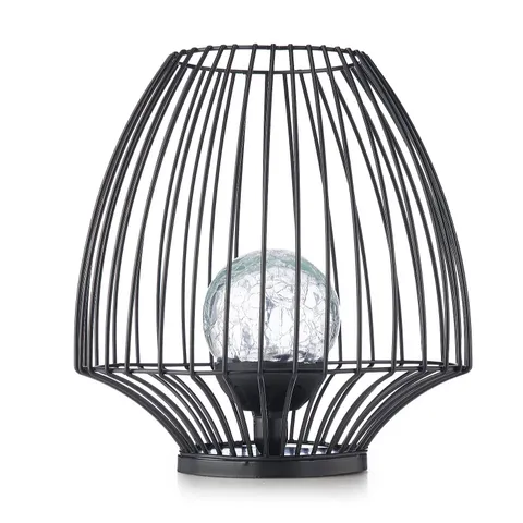 MY GARDEN STORIES 23CM BLACK WIRE GLOBE LANTERN