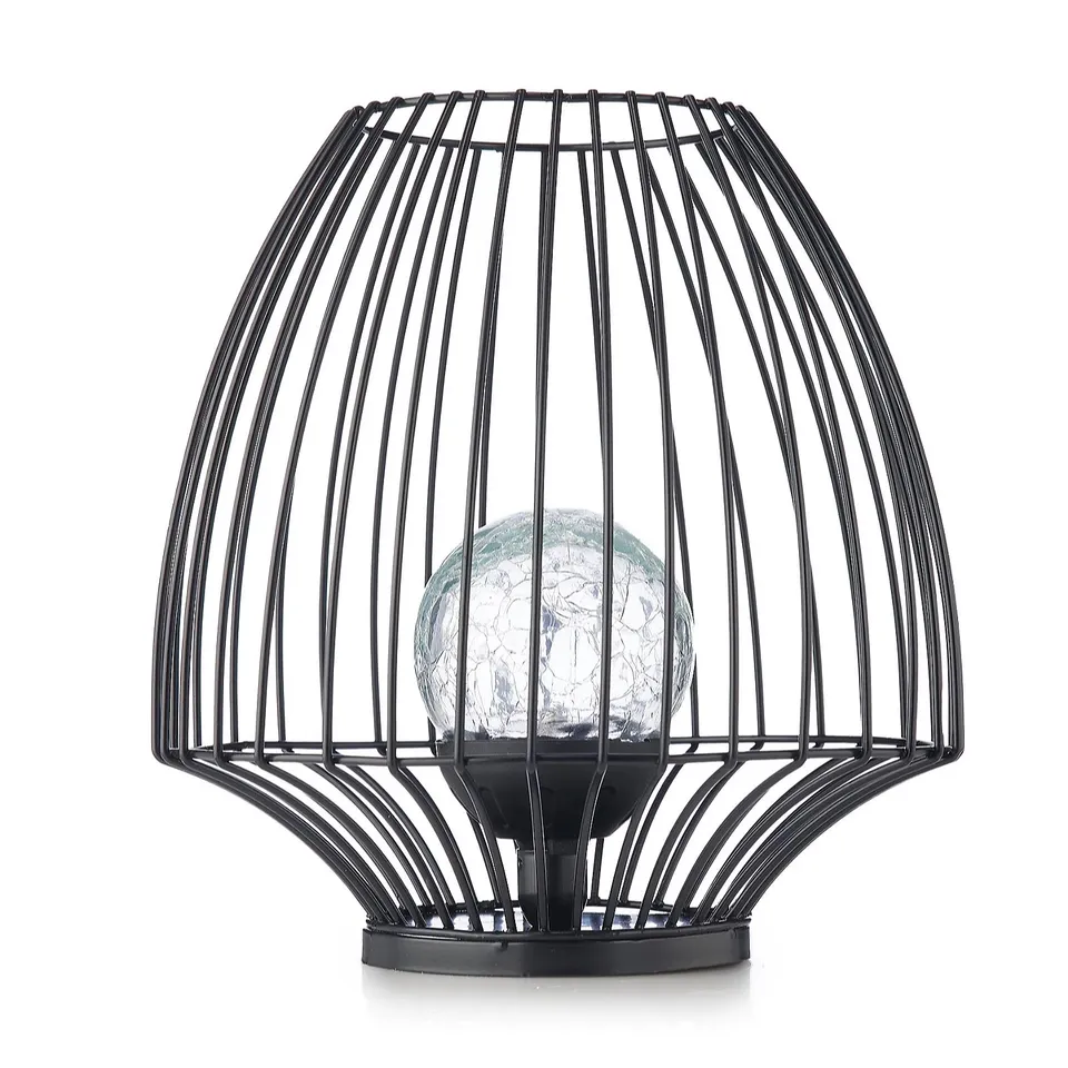 MY GARDEN STORIES 23CM BLACK WIRE GLOBE LANTERN