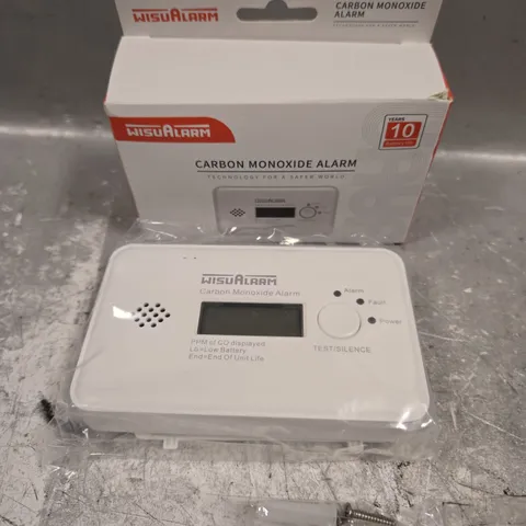 BOXED WISUALARM CARBON MONOXIDE ALARM