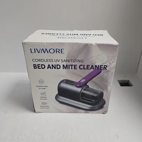 BOXED LIVMORE CORDLESS SANITIZING BED AND MITE CLEANER