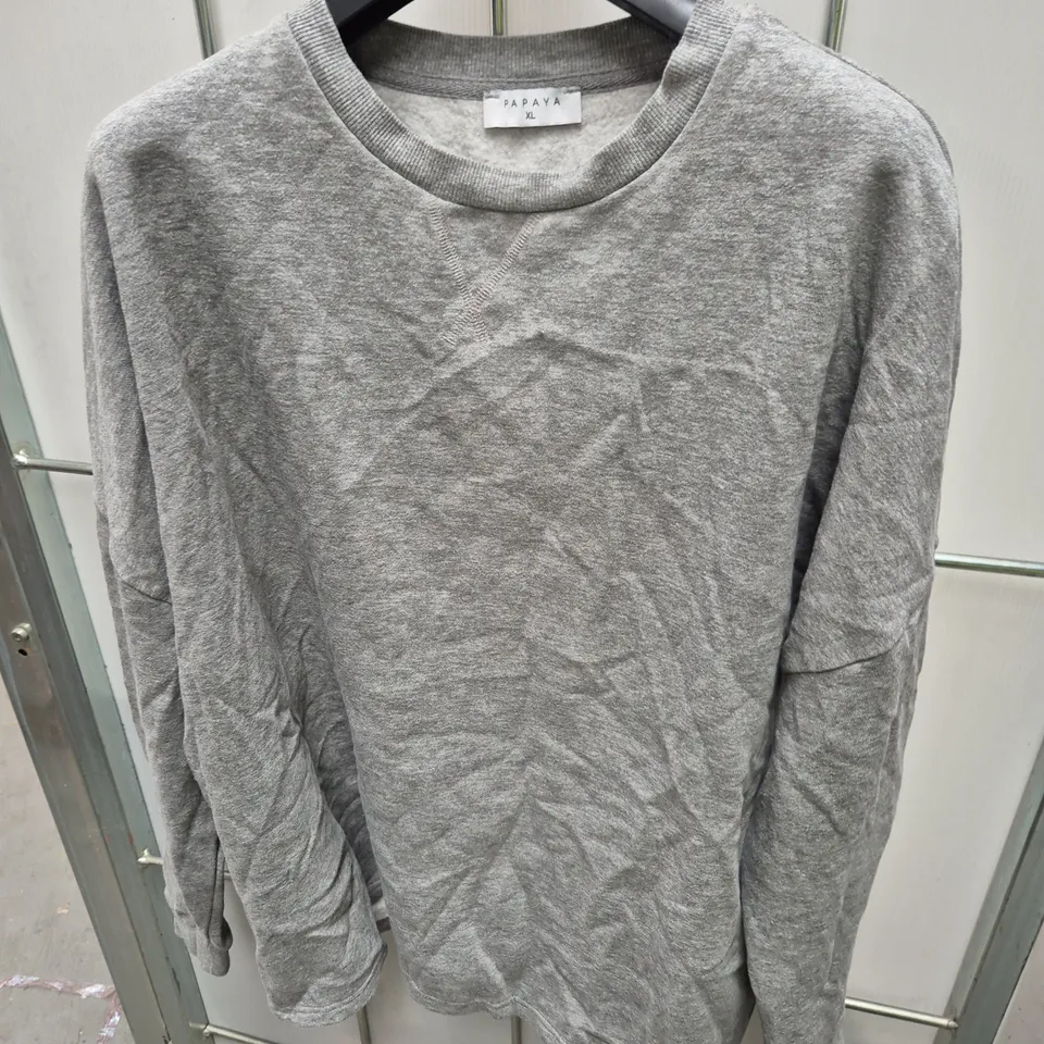PAPAYA GREY KNIT JUMPER – SIZE XL