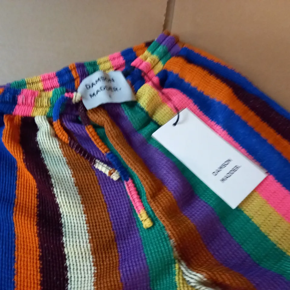 DAMSON MADDER TEXTURED KNIT TROUSERS IN MULTI - UK 8