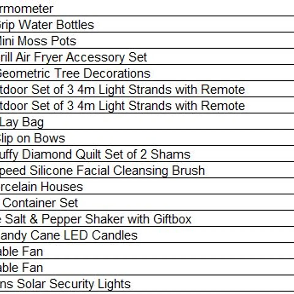 PALLET OF APPROXIMATELY 206 ASSORTED PRODUCTS TO INCLUDE;