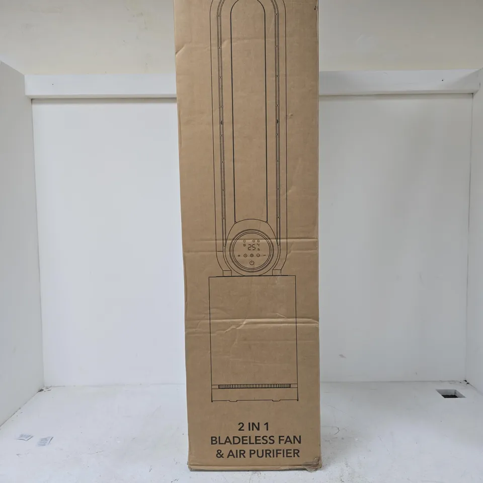 2 IN 1 BLADELESS FAN & AIR PURIFIER – BOXED