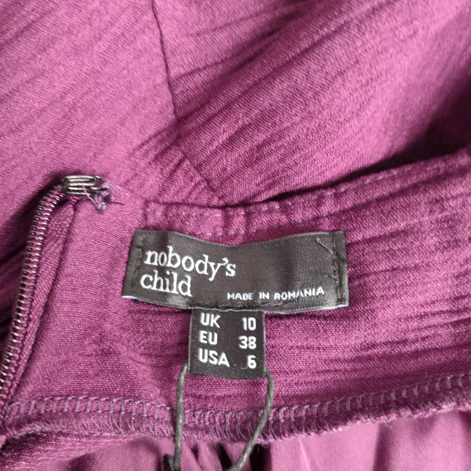 NOBODY'S CHILD RORY JUMPSUIT – UK 10 (EU 38, USA 6) – PURPLE