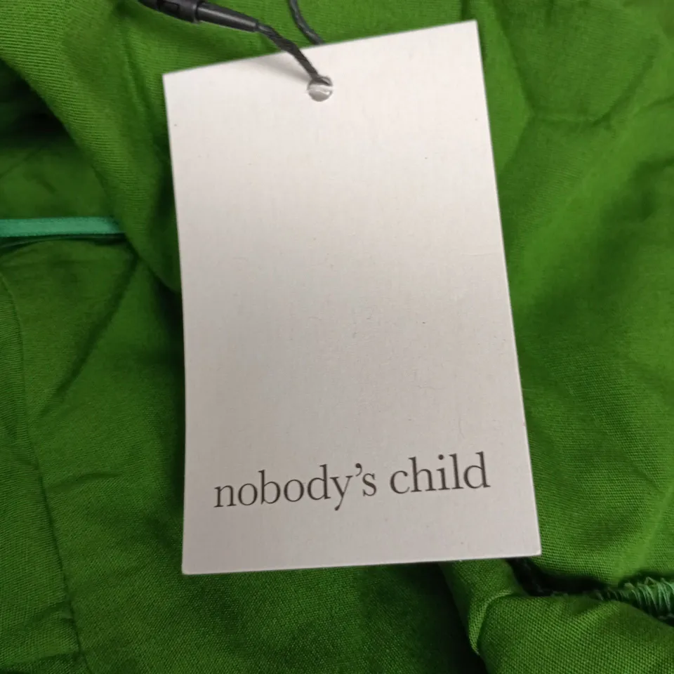 NOBODY'S CHILD HALTER-NECK MIDI DRESS – GREEN, UK 10 (EU 38, US 8)