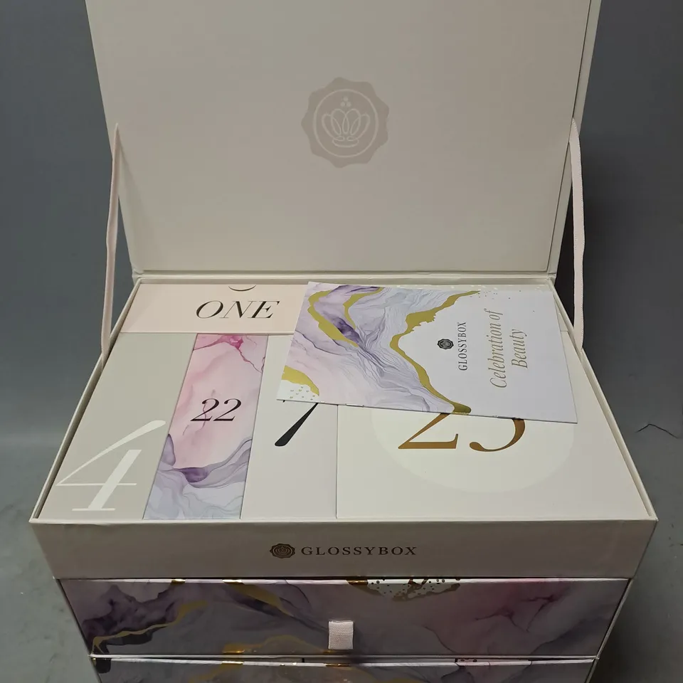 BOXED GLOSSYBOX BEAUTY ADVENT CALENDER