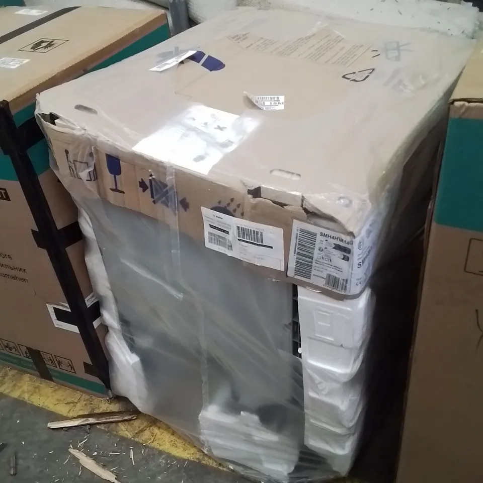BAGGED BOSCH SMH4HVX14G SERIES 4 60CM FULLY INTEGRATED DISHWASHER 14 PLACE C RATED