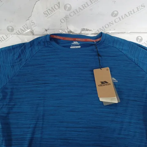 TRESPASS MALE ACTIVE TOP IN NAVY BLUE SIZE L
