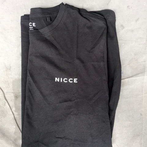 NICCE SHORT SLEEVE T-SHIRT IN BLACK SIZE LARGE