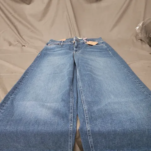 BODEN WOMEN'S WIDE-LEG JEANS, DENIM, UK SIZE 10 (W29, PETITE) – BLUE