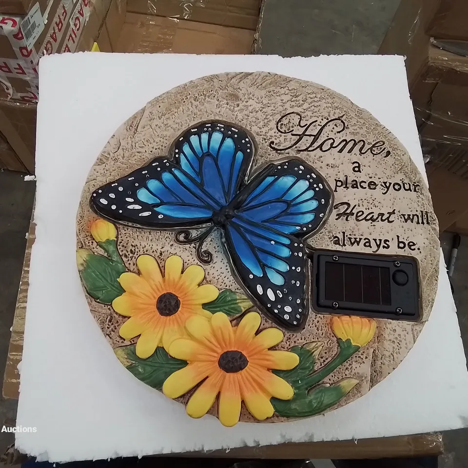 HOME2GARDEN SOLAR LED BUTTERFLY STEPPING STONE