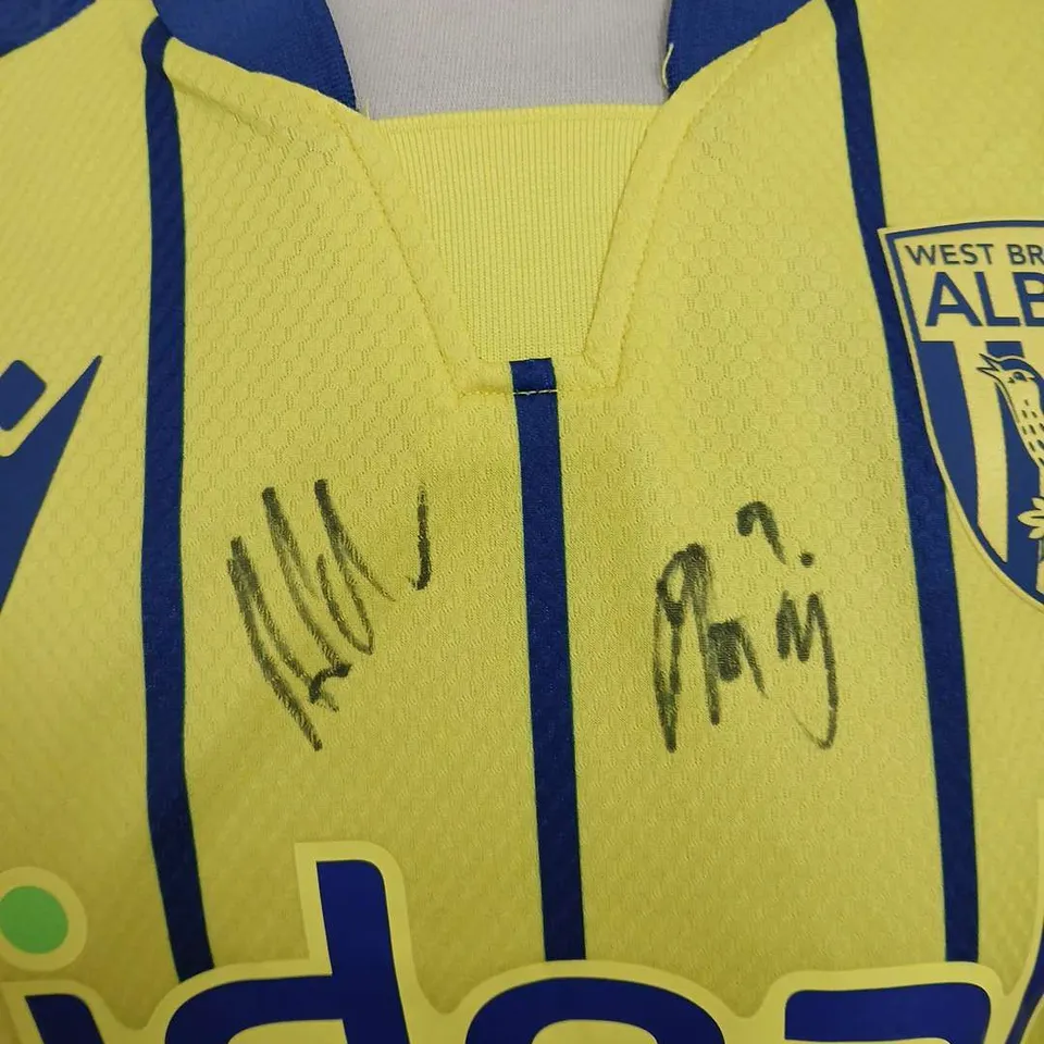 SIGNED MACRON WEST BROM AWAY (YELLOW) 24/25 JERSEY - LARGE