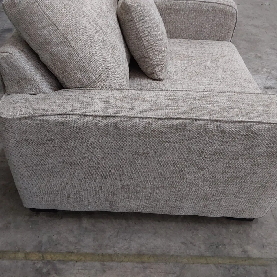 QUALITY BRITISH DESIGNER LOUNGE Co. SNUGGLER CHAIR GREY FABRIC 