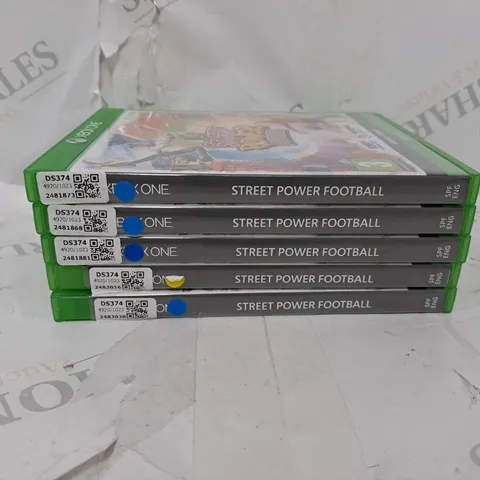 LOT OF 5 SEALED STREET POWER FOOTBALL MICROSOFT XBOX ONE GAMES