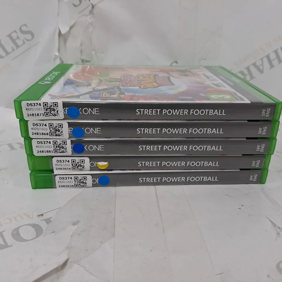 LOT OF 5 SEALED STREET POWER FOOTBALL MICROSOFT XBOX ONE GAMES 