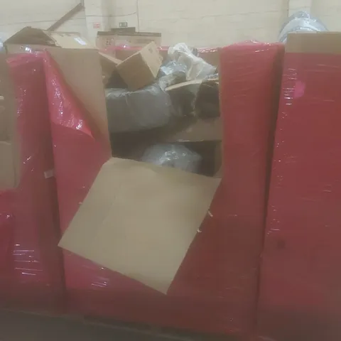 PALLET OF ASSORTED HOUSEHOLD ITEMS AND CONSUMER PRODUCTS TO INCLUDE; BOXED FURNITURE ETC