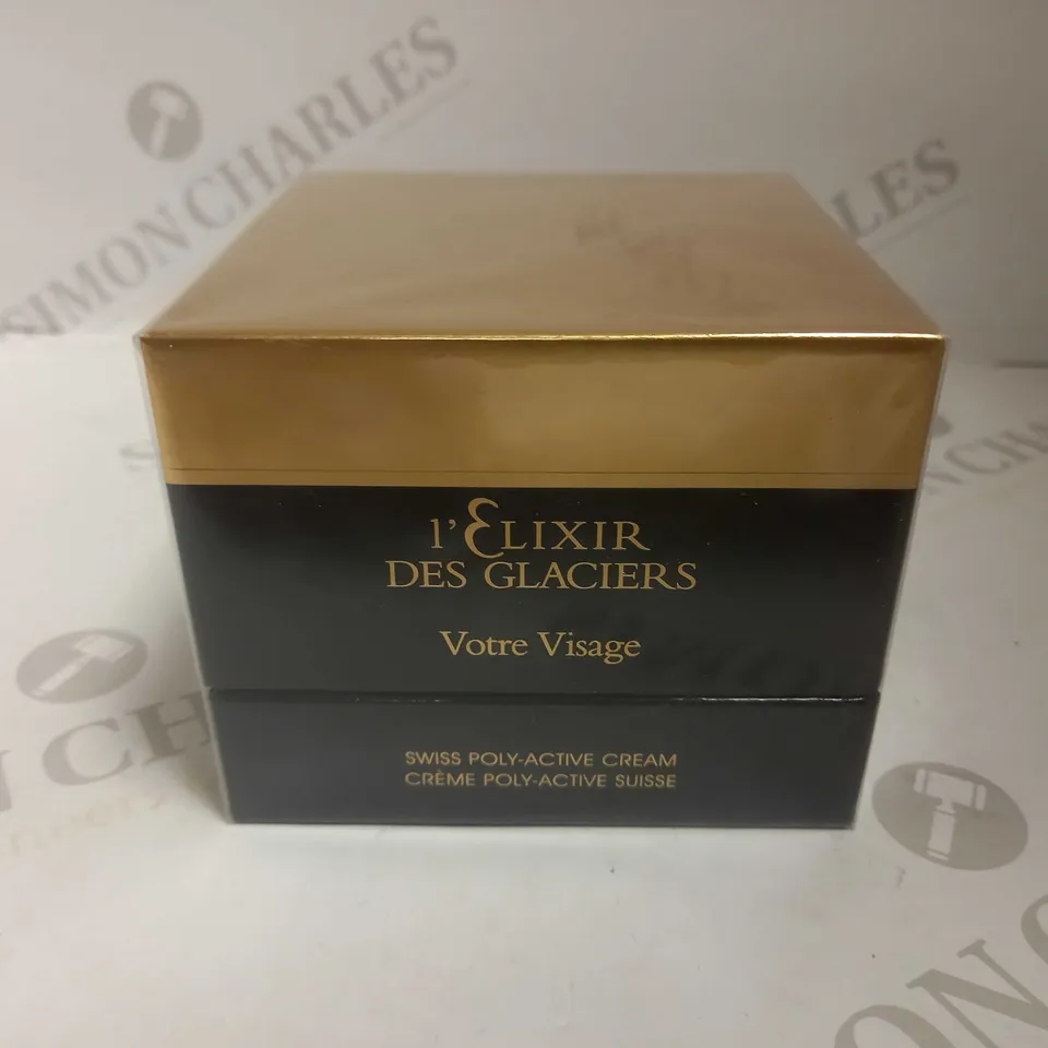SEALED L'ELIXIR DES GLACIERS VOTRE VISAGE SWISS POLY-ACTIVE CREAM 50ML