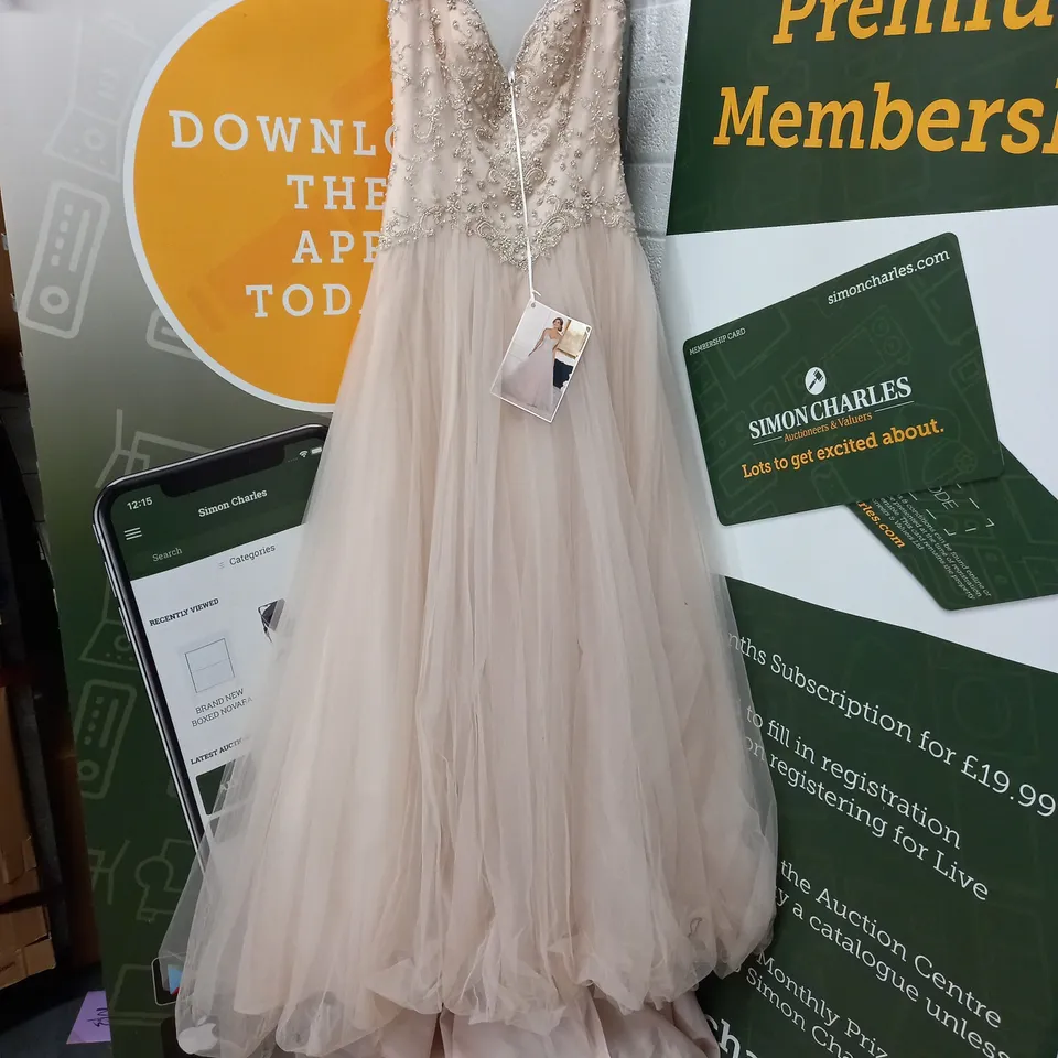 STELLA YORK IVORY TULLE WEDDING DRESS - UK 14