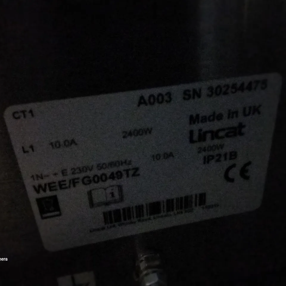 LINCAT DOUBLE SMOOTH PANINI CONTACT GRILL