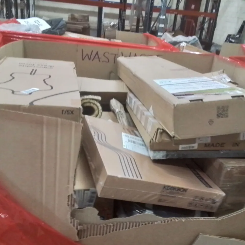 PALLET OF ASSORTED HOUSEHOLD GOODS AND PRODUCTS TO INCLUDE;YOGA MAT,TOILET SEAT,ARM REST BOX