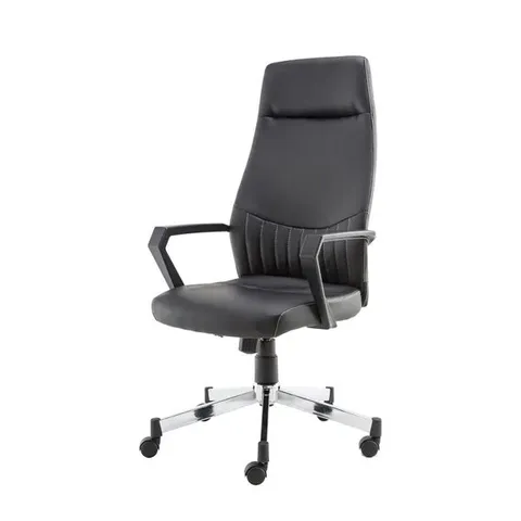 BOXED BROOKLYN OFFICE CHAIR WITH HIGH BACK IN BLACK (1 BOX)