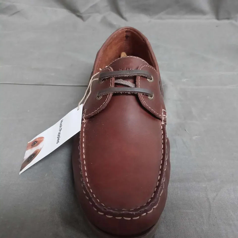 HUSH PUPPIES HENRY LACE UP SHOES IN BROWN - UK 12