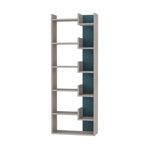 BOXED OPPA BOOKCASE IN GREY AND WHITE