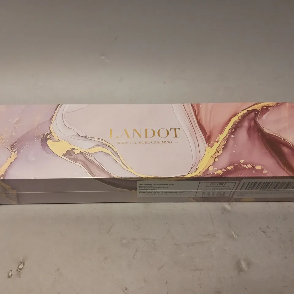 BOXED AND SEALED LANDOT HAIR STRAIGHTENING BRUSH 