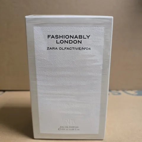 BOXED AND SEALED FASHIONABLY LONDON ZARA OLFACTIVE NO 04 EAU DE PARFUM 100ML