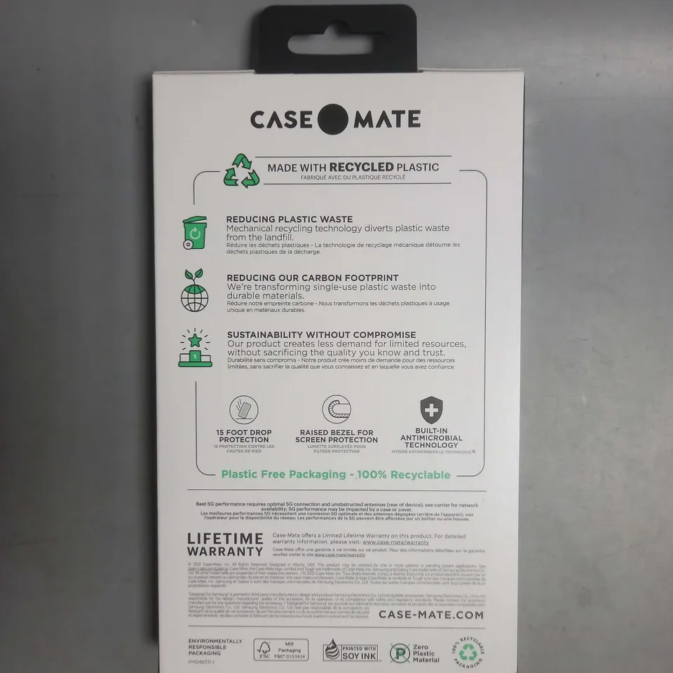 BOX OF APPROXIMATELY 38 CASEMATE TOUGH PLUS PHONE CASES FOR SAMSUNG GALAXY S22 ULTRA IN BLACK