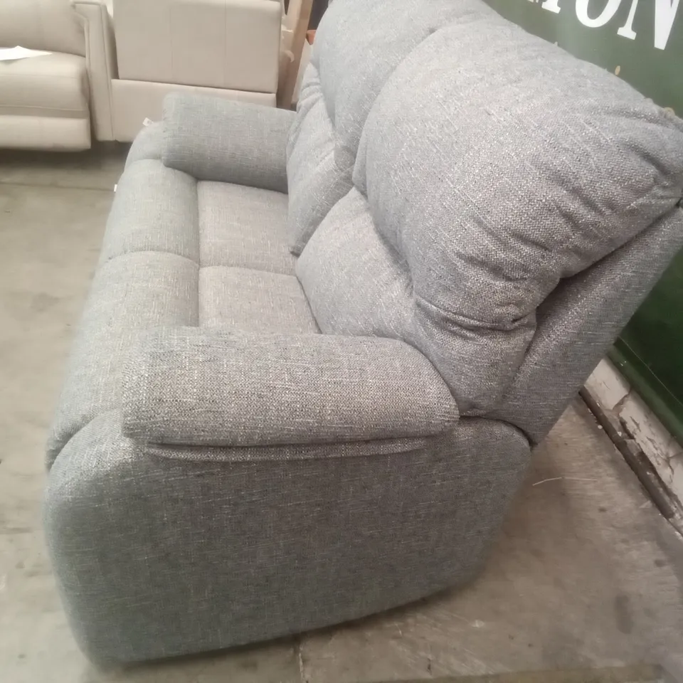 DESIGNER G PLAN MADE MISTRAL C 2 SEATER SOFA - DAPPLE KINGFISHER FABRIC 