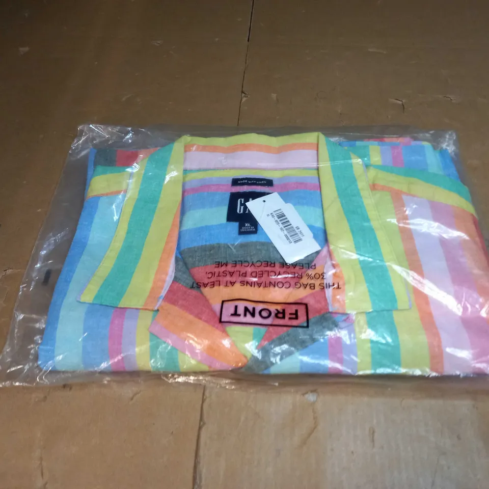 GAP MULTI COLOURED STRIPED SHIRT SIZE XL