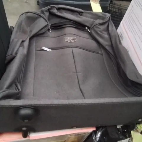 LUGG SINGLE TROLLEY SOFT CABIN BAG CHARCOAL