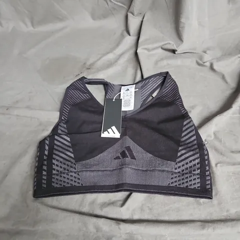 ADIDAS CLIMACOOL SPORTS BRA IN BLACK SIZE L