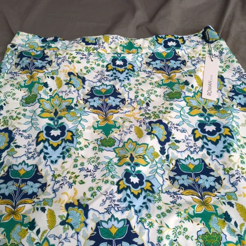 ROMAN NAVY FLORAL PRINT SKIRT – UK SIZE 18