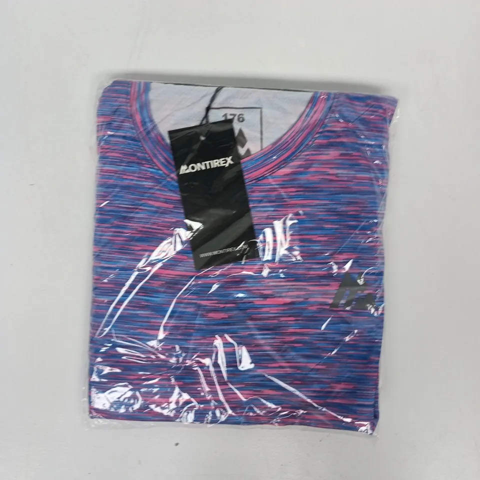 BAGGED MONTIREX T-SHIRT IN BLUE/PINK MULTI SIZE UNSPECIFIED